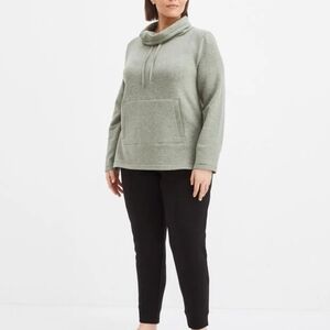 HAVEN Well Within Fleece Cowl Neck Tunic - Winter Casual Wear Size Small